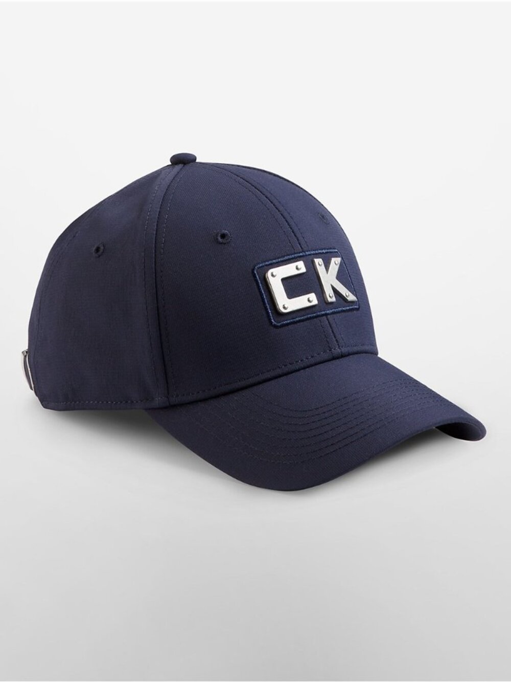 Calvin Klein Men's Adjustable Metal Logo Baseball Cap